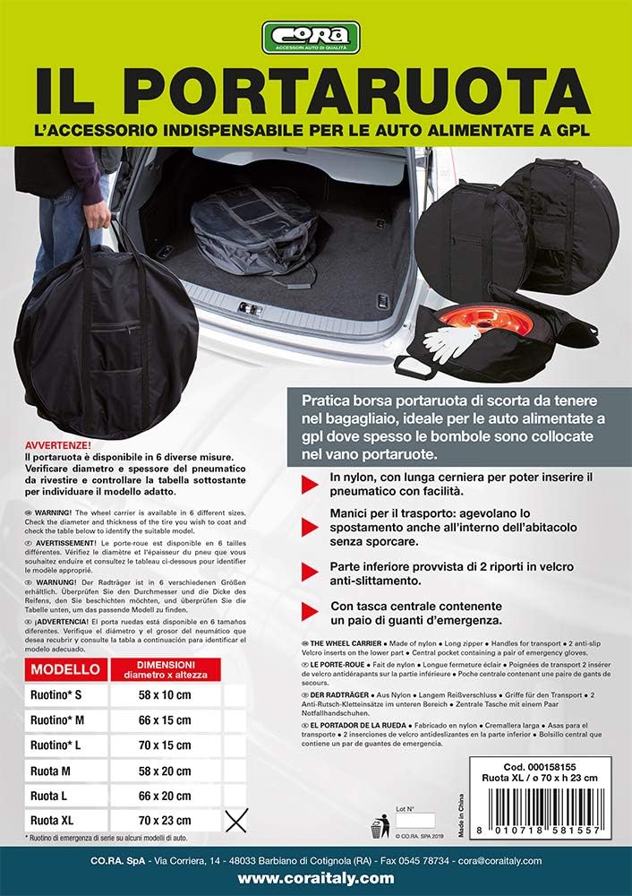 CORA 000158155 Radtasche 70 x 23 cm