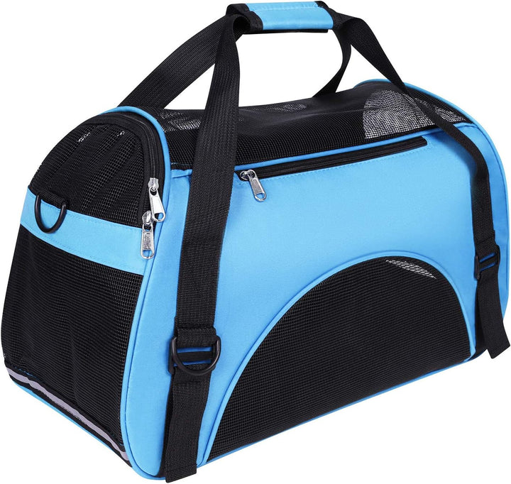 Hundetasche Netzgewebe Atmungsaktiv Katzentransportbox Faltbar Hundetragetasche Waschbar Matte Klein
