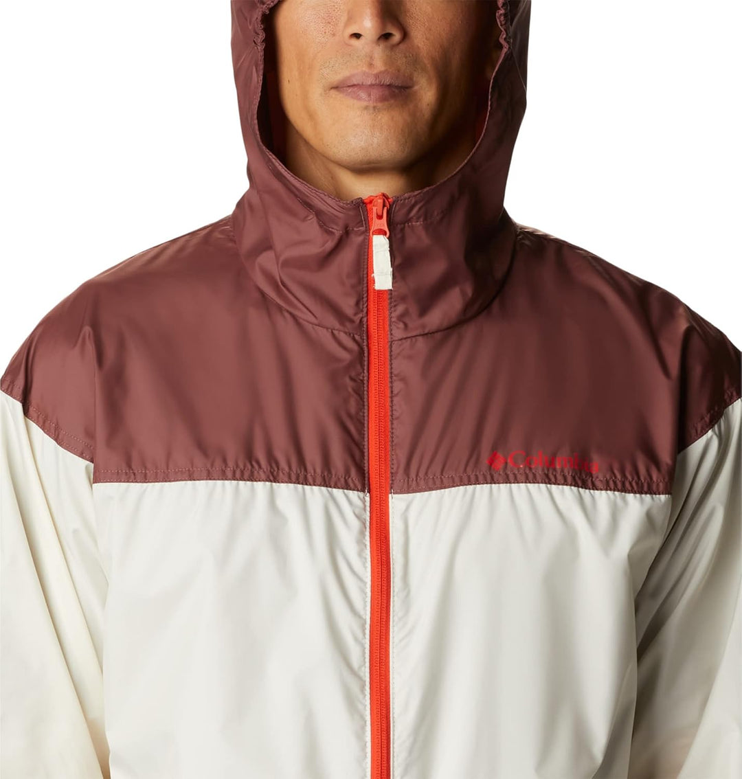 Columbia Herren Flash Challenger Novelty Windjacke S Chalk, Light Raisin, S Chalk, Light Raisin