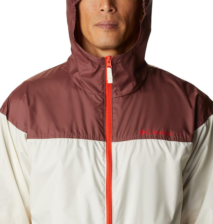 Columbia Herren Flash Challenger Novelty Windjacke S Chalk, Light Raisin, S Chalk, Light Raisin