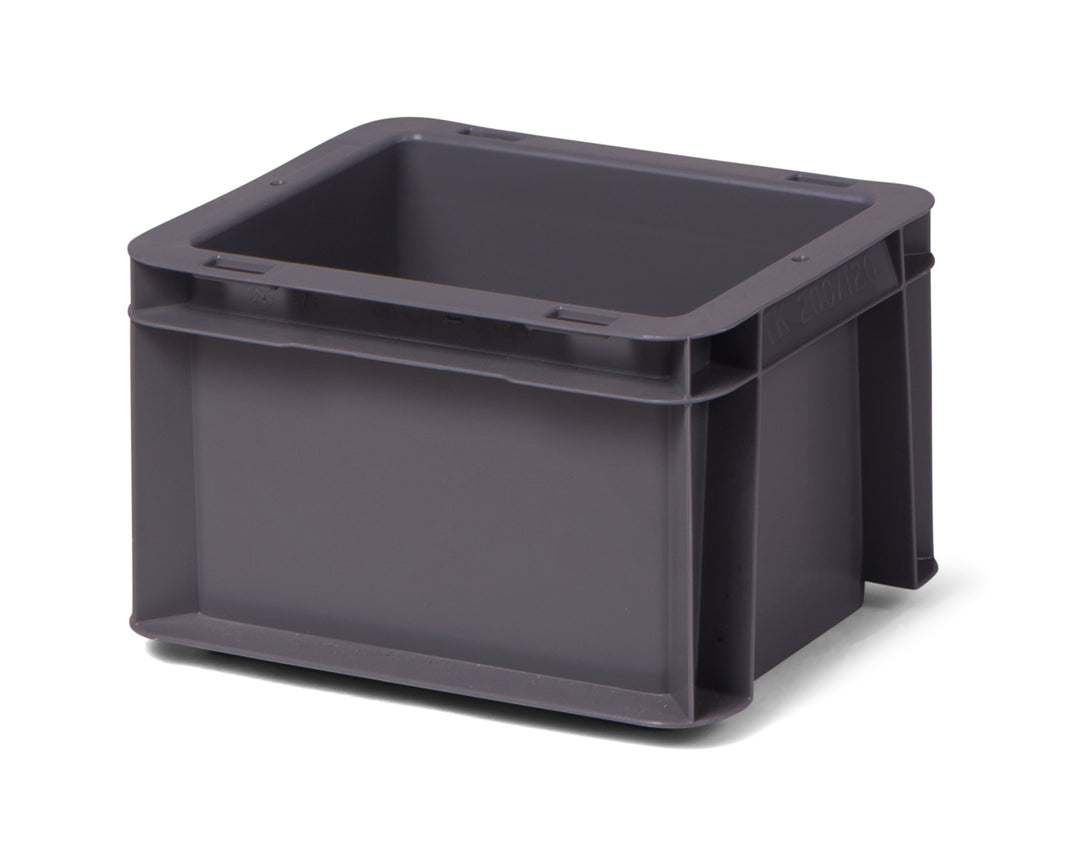 16 Stk. Transport-Stapelkasten TK212-0, grau, 200x150x120 mm (LxBxH), aus PP, Volumen: 2 Liter, Trag