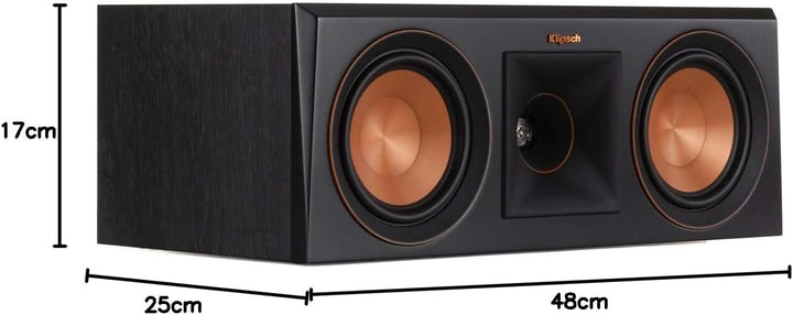 Klipsch RP-500C Schwarz, Schwarz