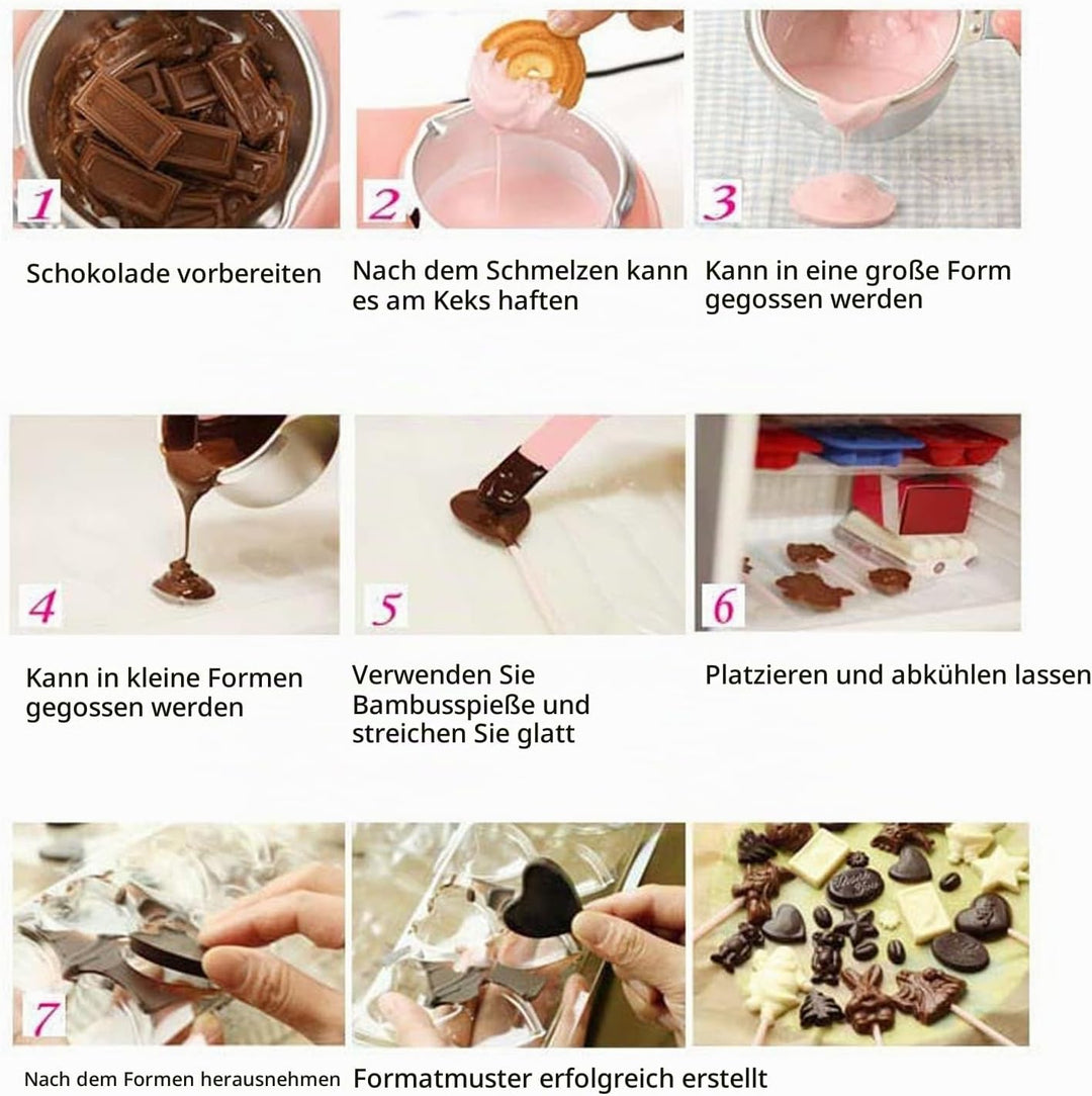 Tyenaza Schokoladenschmelzmaschine, Schokoladenschmelztopf, Elektrische Schokoladenfondue-Schmelzmas