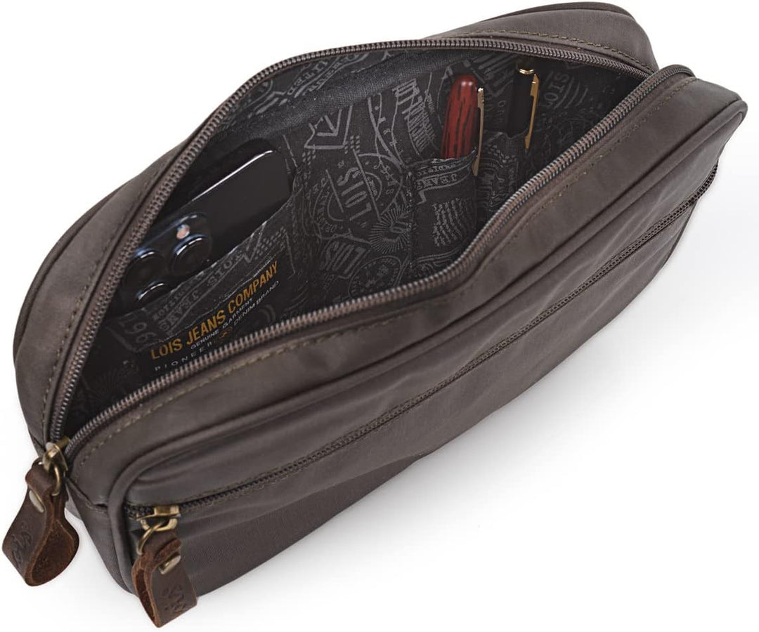 Lois - Umhängetasche Herren - Moderne Herren Handtaschen und Lederhandgelenktasche Herren - Stilvoll