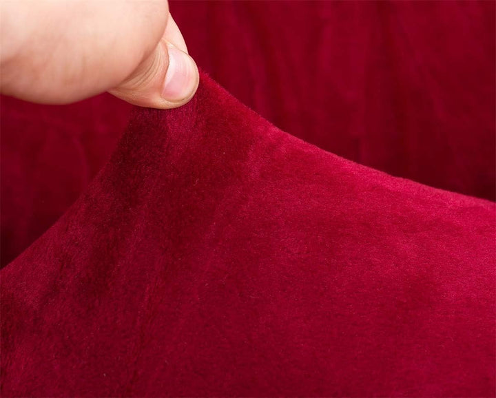 Sofa-Schonbezug aus Samt und Plüsch, 3-Sitzer, für den Winter, dicker Stretchstoff, Sofabettbezug, e