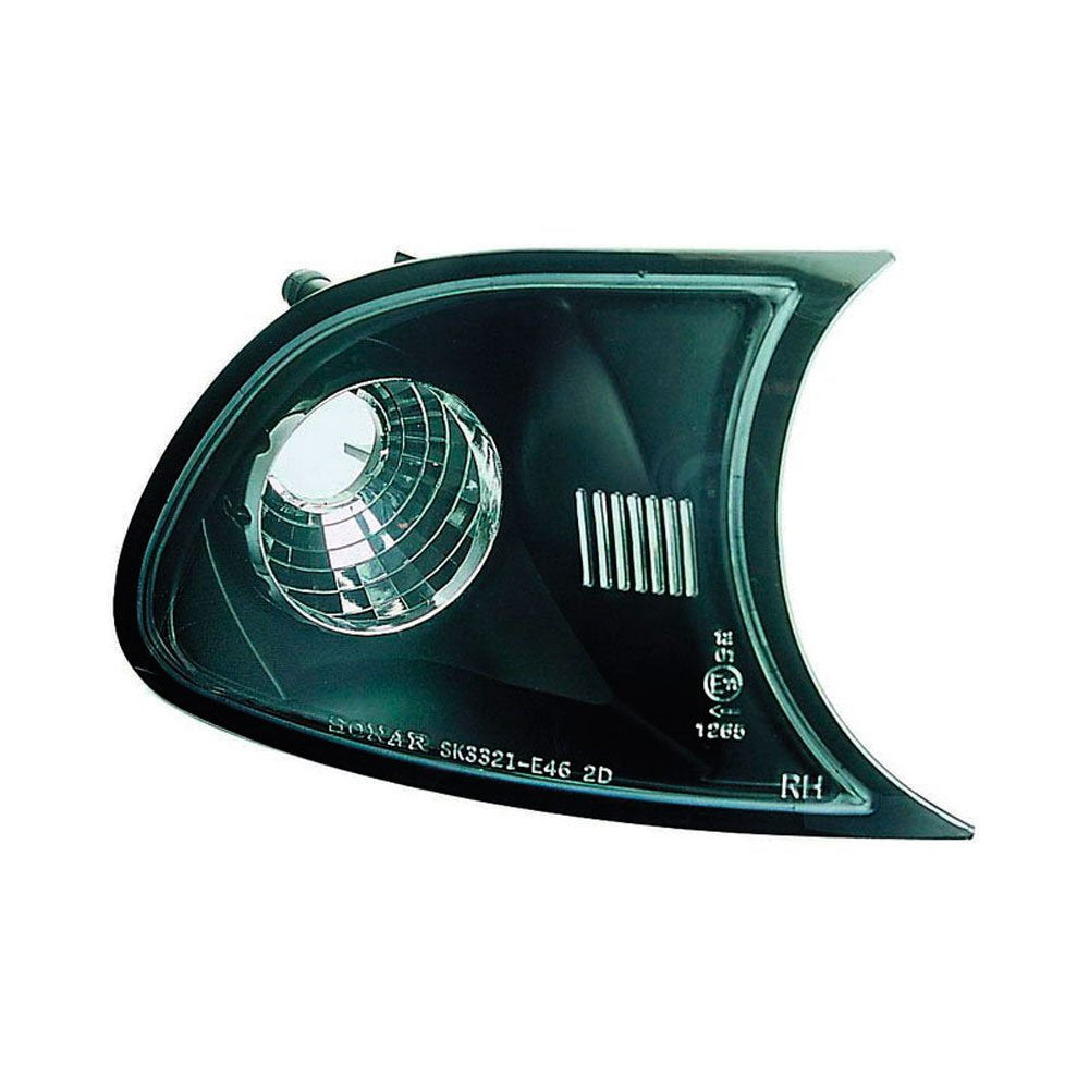 AUTO-STYLE Satz Frontblinker kompatibel mit BMW 3er E46 Coupe/Cabrio 2001-2003 - Schwarz