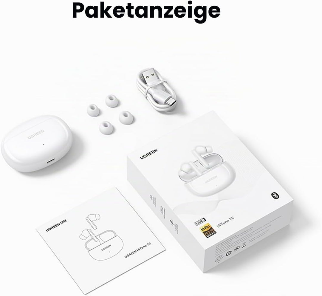 UGREEN WS200 HiTune T6 ANC Headphones White
