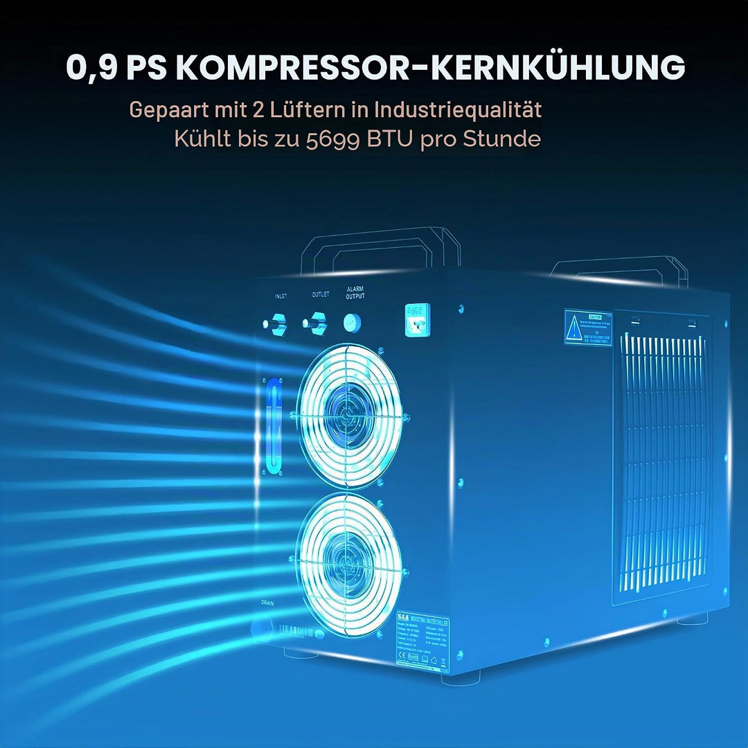 S&amp;A CW-5200TH (5200AG/AH aktualisiert) Industrial Water Chiller industrieller Wasserkühler 7L Kapazi