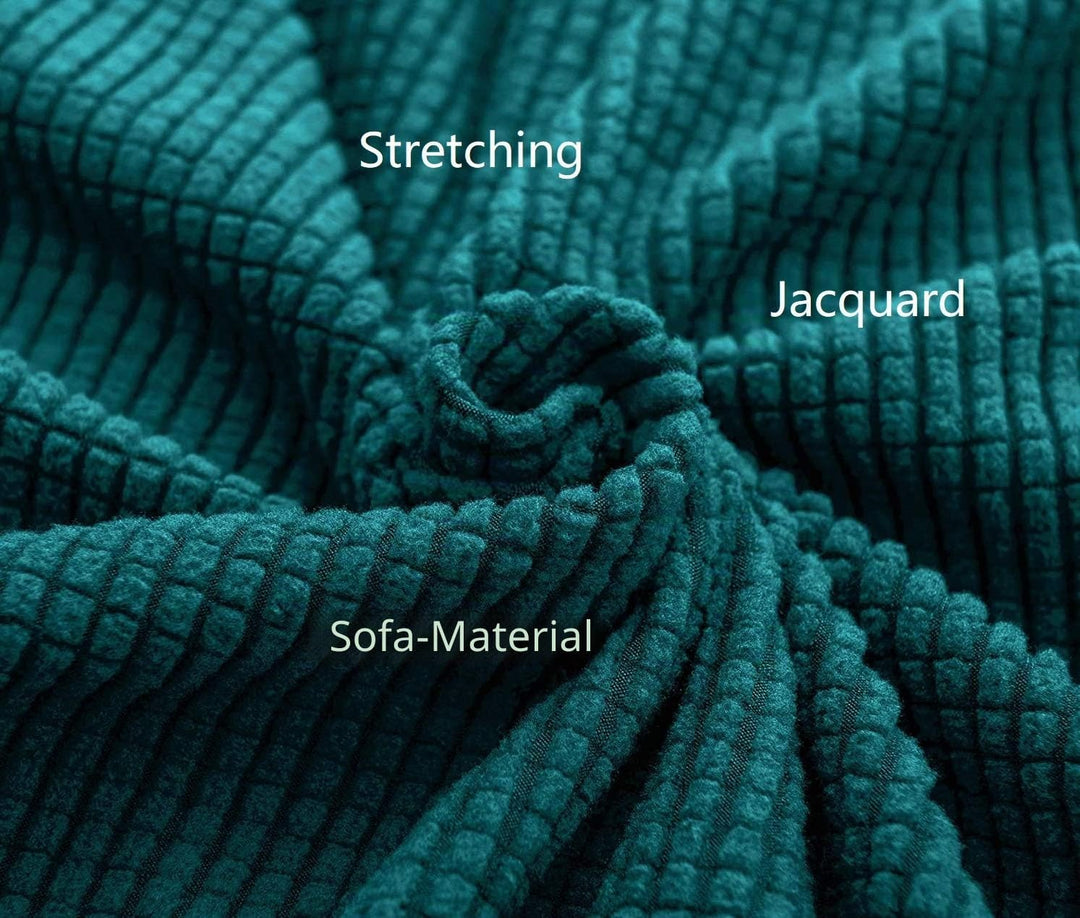 EBETA E Stuhlhussen 6 Stück, Elastische Stuhlbezug, Stretchhusse Stuhlüberzug Jacquard Hussen für Ho