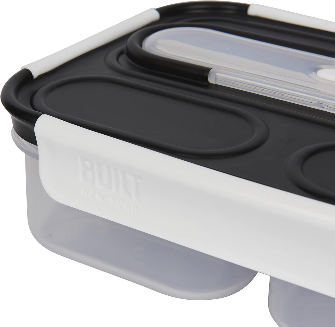 Built Geschenkset Bento Box mit Besteck und auslaufsicherer, isolierter Wasserflasche, für Pendler,