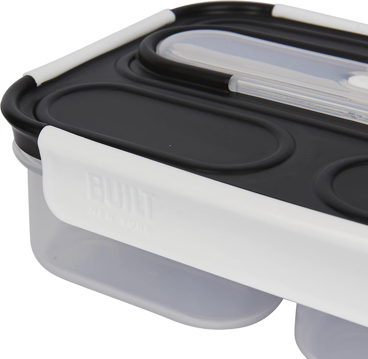 Built Geschenkset Bento Box mit Besteck und auslaufsicherer, isolierter Wasserflasche, für Pendler,
