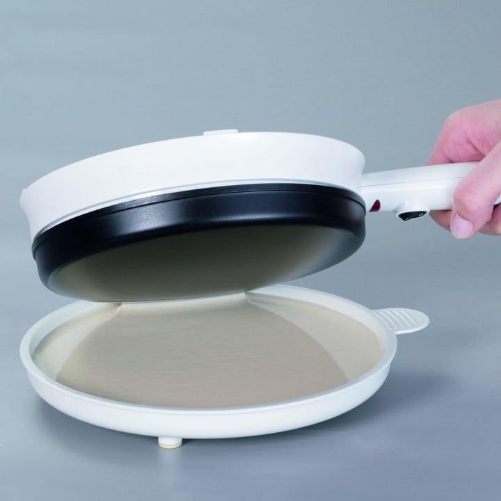 Cloer 677 Crêpe-Maker-Cordless für hauchdünne Crêpes, 700 W, Backfläche mit 18,5 cm Durchmesser Sing
