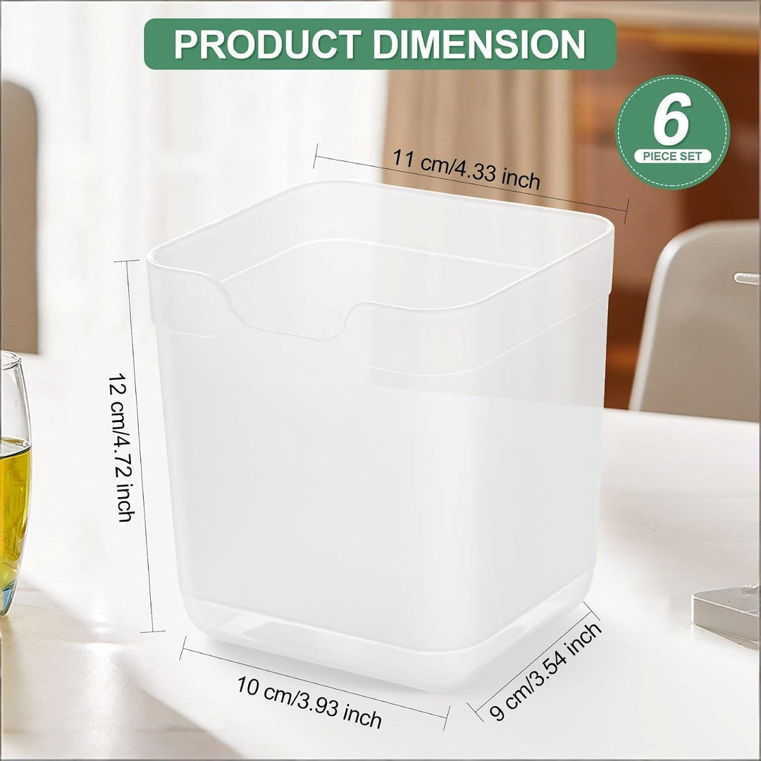 6er Pack Kühlschrank Organizer Aufbewahrung Boxen Set, Fridge Organizer Schublade Ordnungssystem Sta