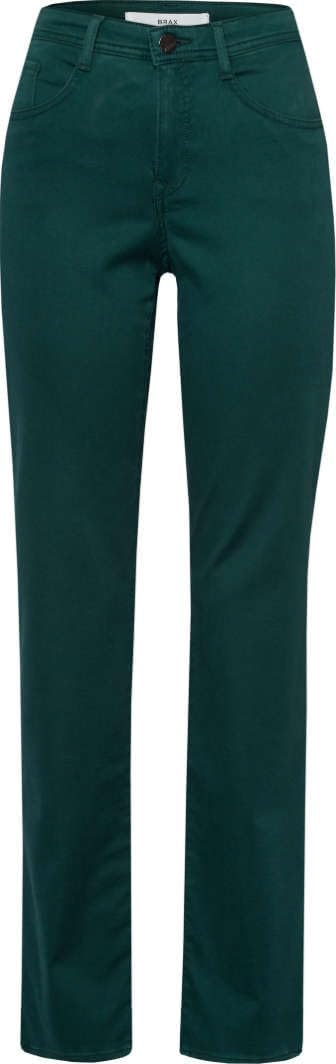 BRAX Damen Style Carola Five-Pocket Wertigem Baumwollsatin Hose 36W / 34L Dark Malachite, 36W / 34L