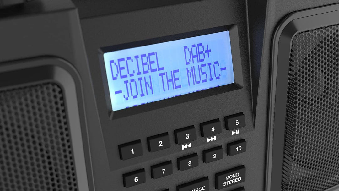 PerfectPro Baustellenradio Workstation, DAB+, Bluetooth und UKW-Empfang, Radio mit AUX und USB-Einga