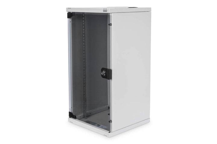 DIGITUS Netzwerk-Schrank 10-Zoll - 12HE - Wandmontage - HxBxT 592x312x300mm - Traglast 30kg - Nutzti