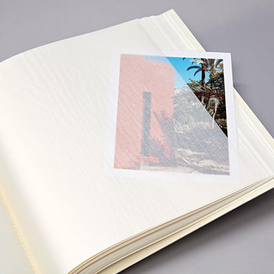 Semikolon 351099 Jumbo Album – 30x30 cm, 100 Seiten cremefarben, für 10x15 Fotos, mit Pergaminpapier