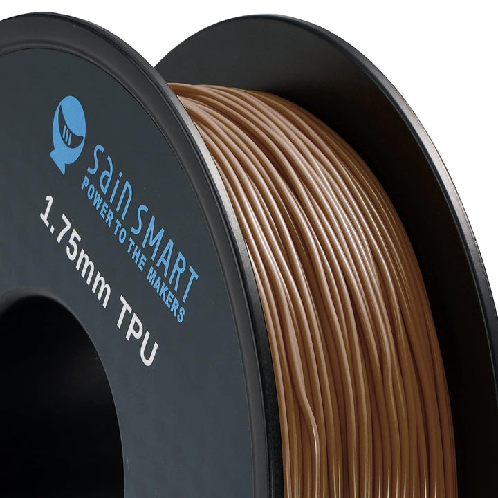 SainSmart TPU Filament 1.75, Caramel Flexible TPU 3D Druck Filament, Solid Color TPU, 1.75mm, 0.8kg,