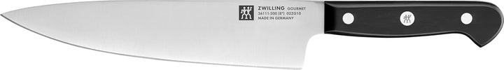 ZWILLING Gourmet Kochmesser, 20 cm, Rostfreier Spezialstahl, Ergonomischer Kunststoff-Griff, Schwarz