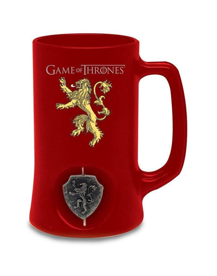 SD Toys Game of Thrones Schwarzer Bierkrug, 3D-rotierend, Lannister-Design