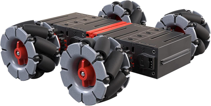 fischertechnik Maker Kit Omniwheels 571901 — Roboter-Bausatz, Experimentierkasten für Technikbegeist