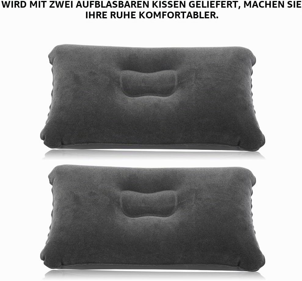 Dioche Aufblasbares Bett fürs Auto, faltbar, Reisematratze für Rücksitz, Auto, multifunktional, mit