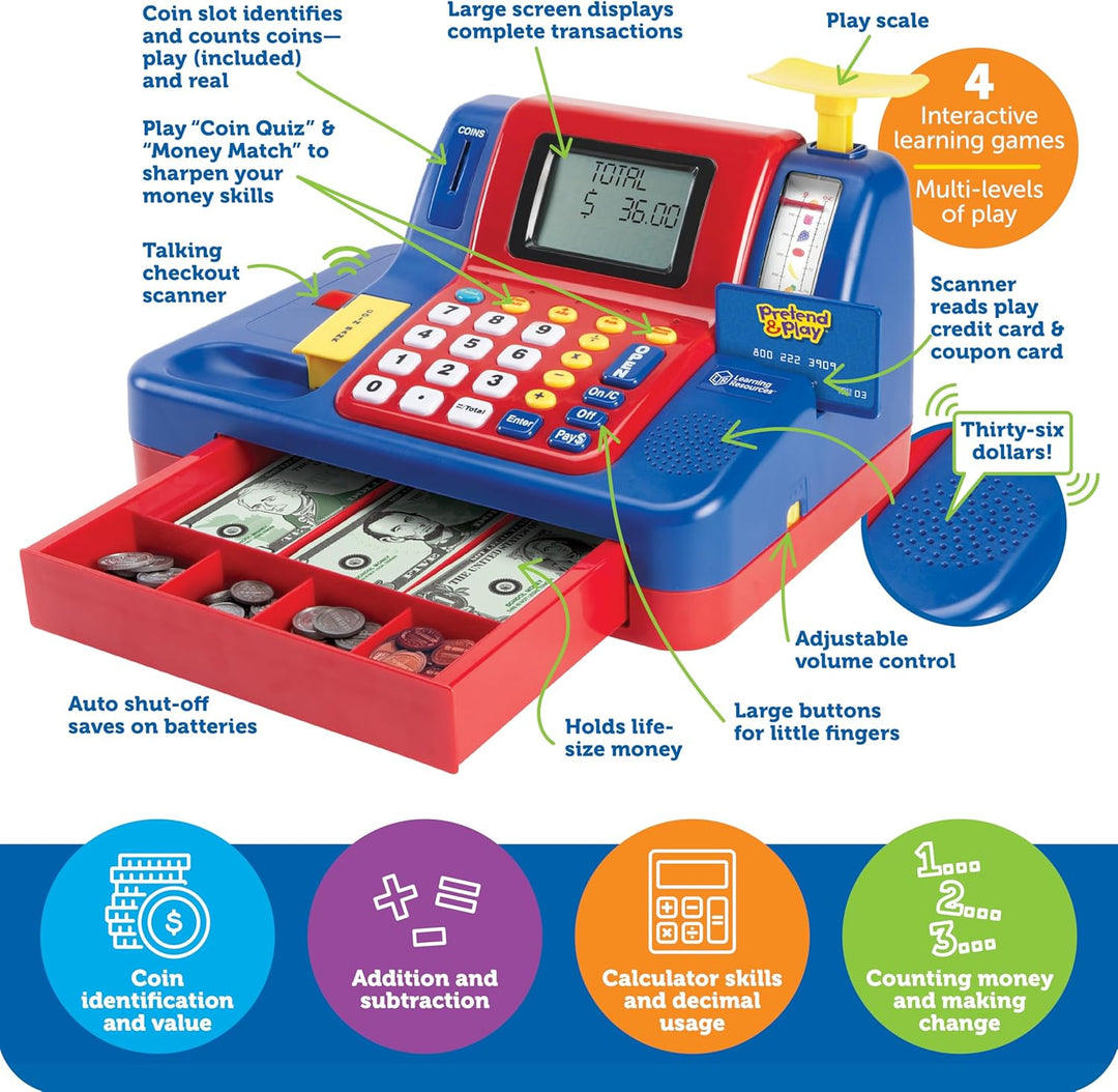 Learning Resources Teaching Cash Register