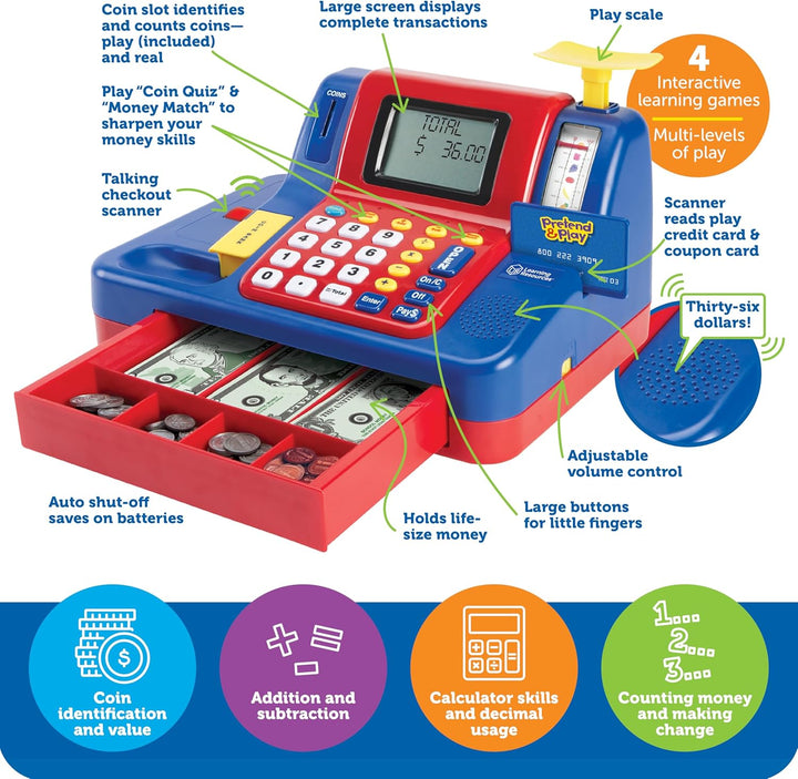 Learning Resources Teaching Cash Register