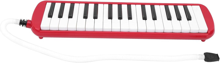 IRIN Melodica 32 Tasten Windinstrument, ideal für Anfänger, inkl. Praxis-Tasche, rot