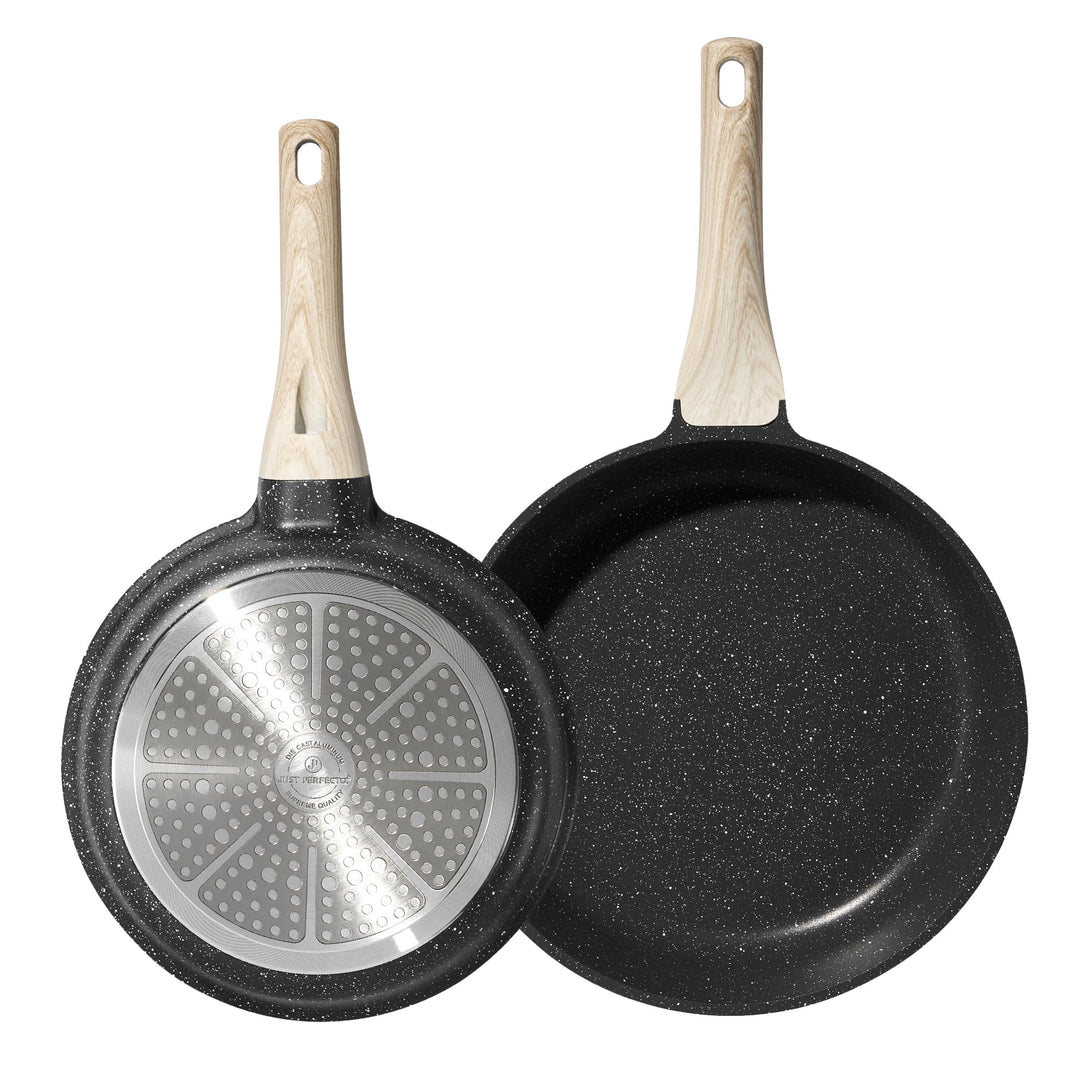 Just Perfecto Pfannen-Set, 2-teilig, 20/24 cm, Induktionsgeeignet, Antihaftbeschichtung, PFAS und PF