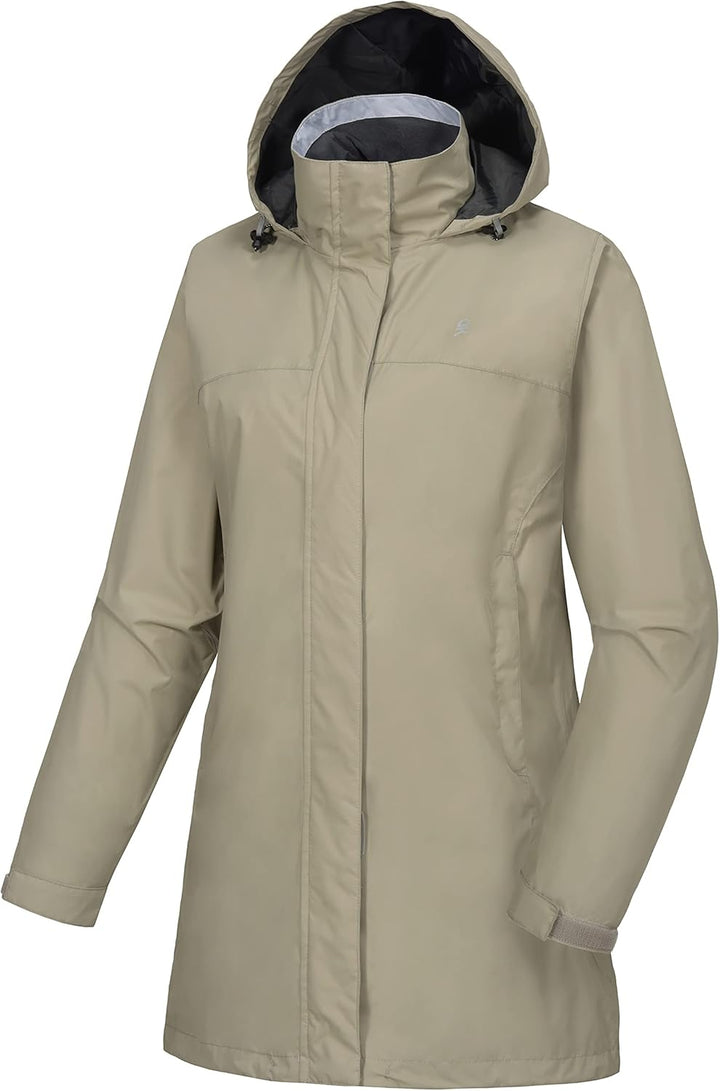 Little Donkey Andy Damen wasserdichte Regenjacke Leichte atmungsaktivem Regenjacke für Outdoor-Windb