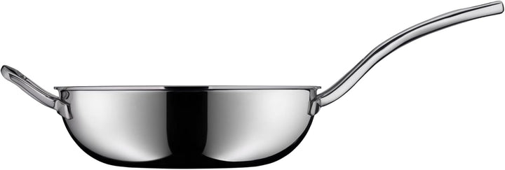 WMF Set 2-teilig Profi Resist Wokpfanne 28 cm, Wokpfanne Induktion, Mehrschichtmaterial vollbeschich