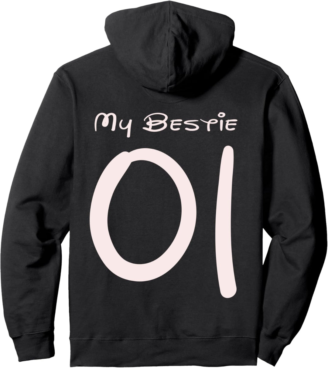 Beste Freundinnen My Bestie 01 Backprint BFF Damen Mädchen Pullover Hoodie