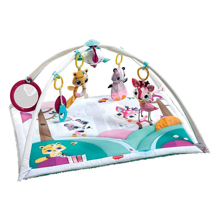 Tiny Love Gymini Deluxe, 2-in-1 Spieldecke Baby Musik, 0+ Monate, Vielseitige Spielmatte Baby, 18 Ak