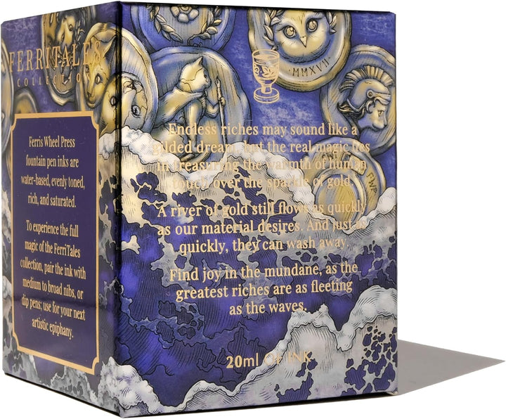 Ferris Wheel Press Fountain Pen Ink, FerriTales Collection, Lapis blue with gold shimmer, 20ml Lapis