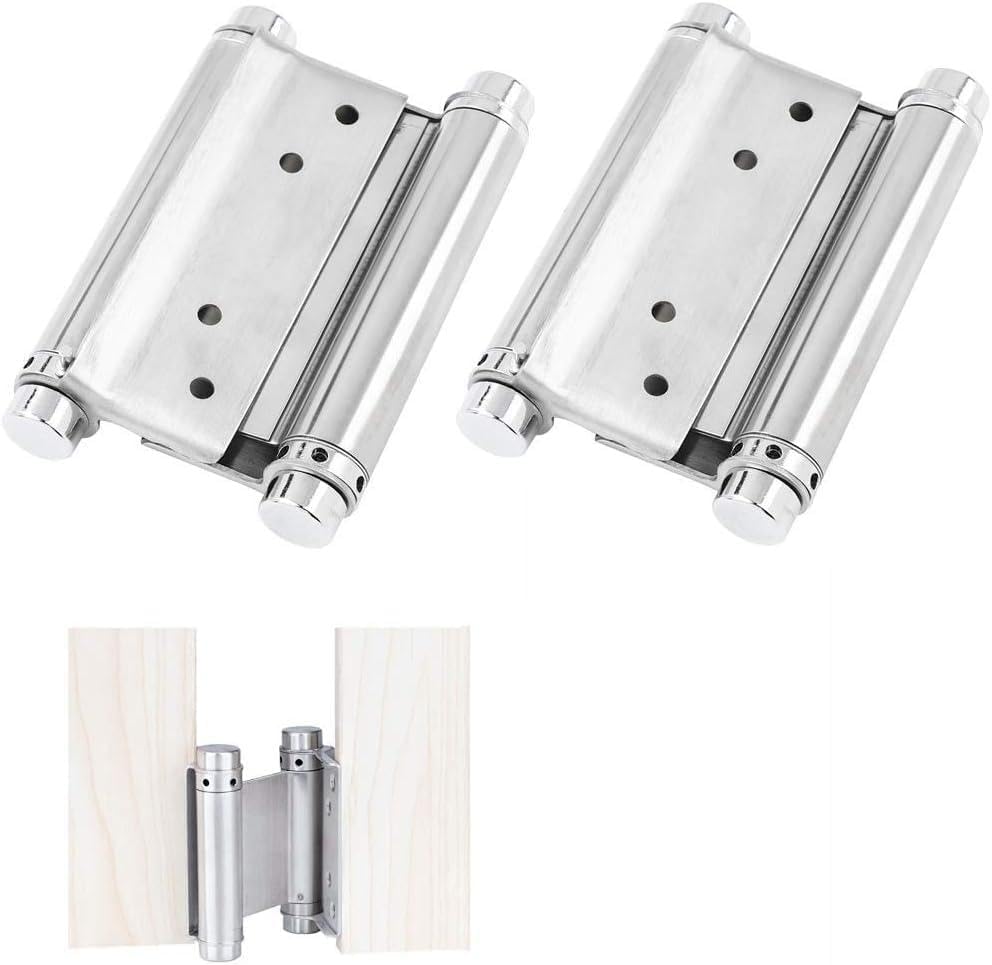 Roberee Hinge-2Pcs 3 '' Zoll Double Action Spring Hinge Saloon Cafe Tür Schwingtür