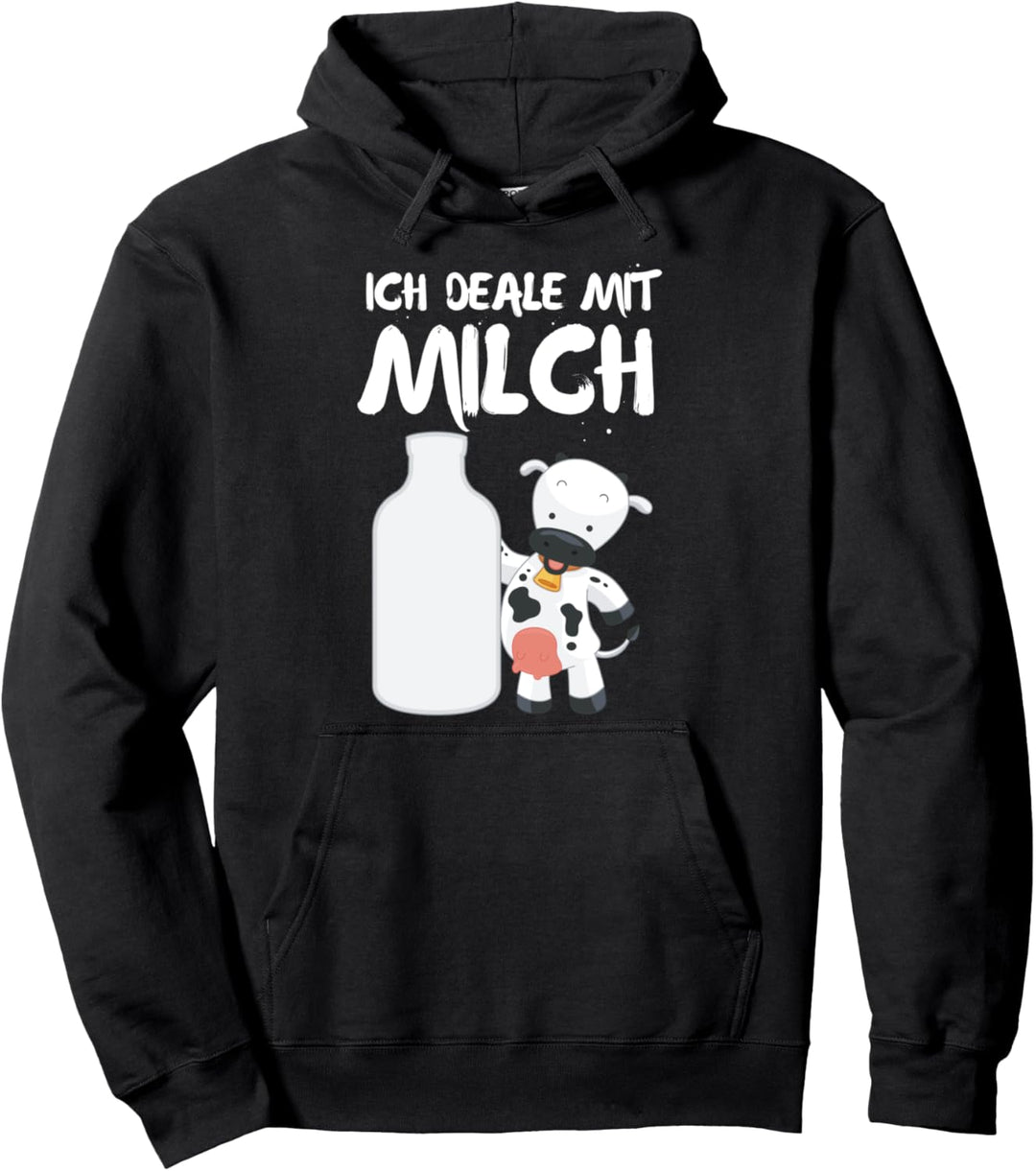 Ich Deale Mit Milchkuh Bauer Milchbauer Landwirt Viehstall Pullover Hoodie