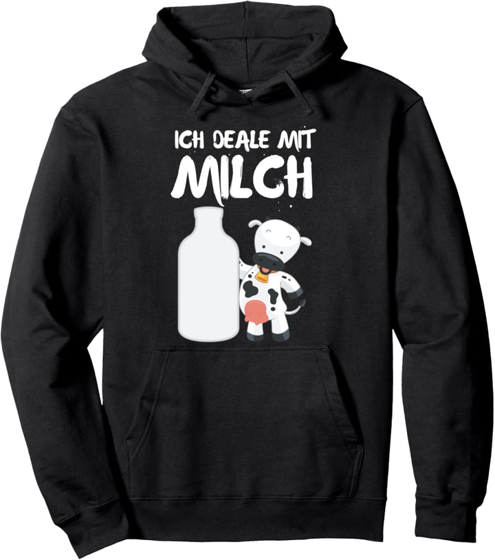 Ich Deale Mit Milchkuh Bauer Milchbauer Landwirt Viehstall Pullover Hoodie