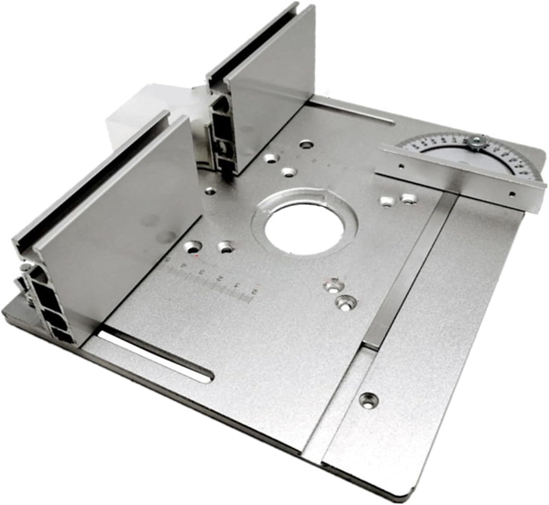 Router Tischeinsatzplatte 2 in 1 Holzbearbeitungsbank Flip Board Aluminiumlegierungskonstruktion Prä