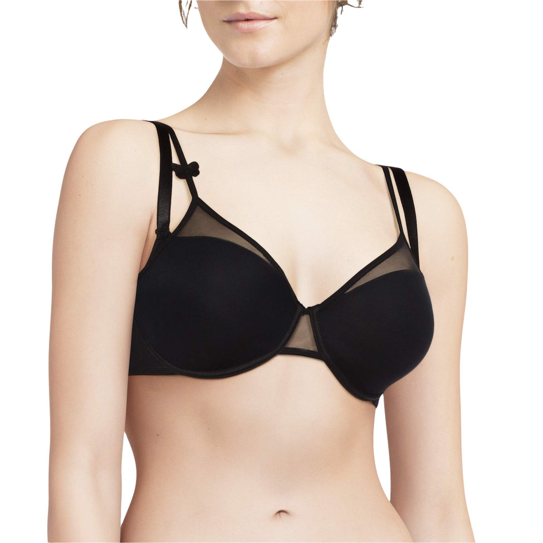 Passionata MISS JOY, Bedeckender Spacer-BH, Damen Unterwäsche T-Shirt 70A Schwarz, T-Shirt 70A Schwa