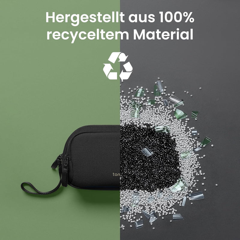 tomtoc Kabeltasche Zubehörtasche, Reise EDC Elektronik Organizer Tasche Kabelorganizer Tech Pouch Ba