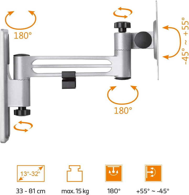 My Wall TV-Wandhalterung für Wohnmobile – HC1-2L, TV Wandhalterung für Wohnmobil und Wohnwagen, Fern