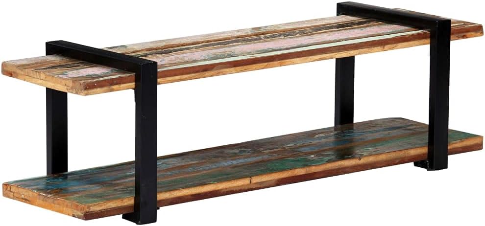 vidaXL TV Schrank mit Ablage Sideboard Lowboard Fernsehschrank Fernsehtisch Board HiFi Regal Tisch M
