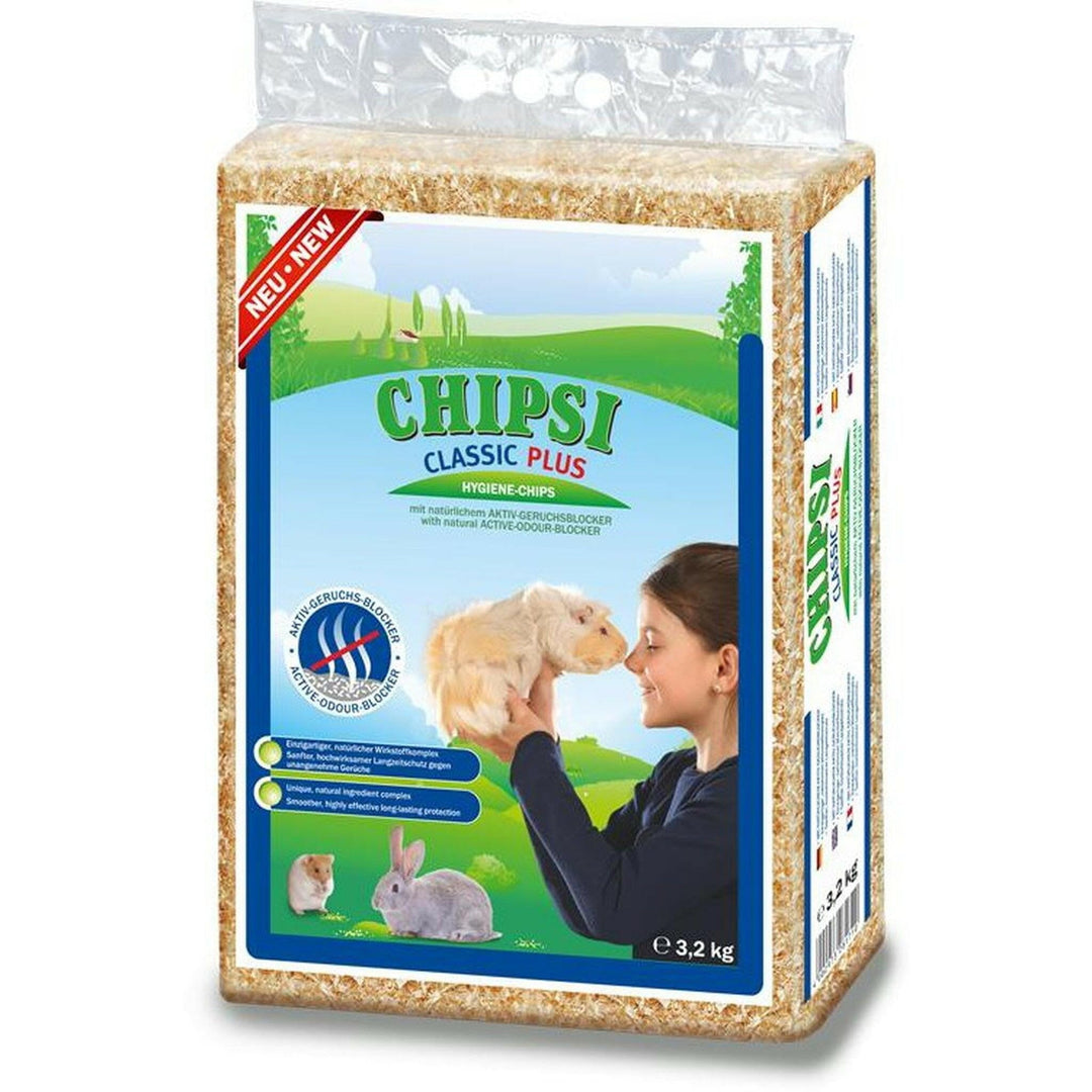 Chipsi Classic Plus Holzrasur für Kleintiere, 60 l (3,2 kg), 3 Stück