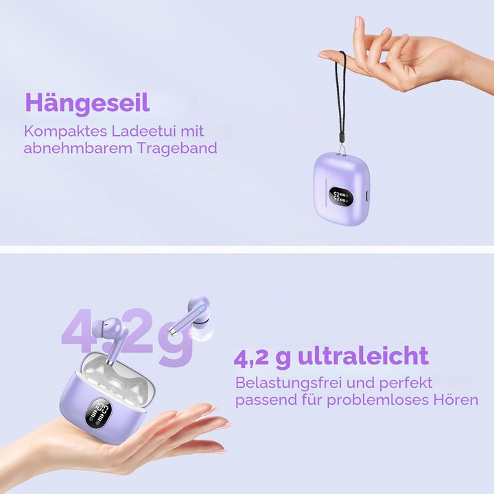 2025 Neue Bluetooth 5.4 Kopfhörer, QXQ Kopfhörer Kabellos Sport In Ear Headphones mit 4 ENC Mic, 40