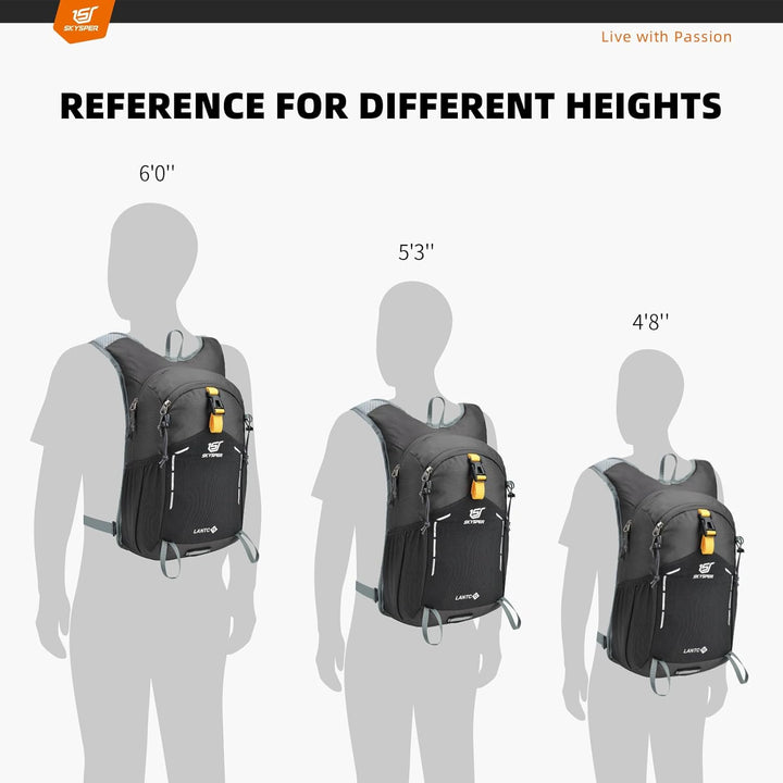 SKYSPER Wanderrucksack 15L Rucksack Klein Tagesrucksack Trekkingrucksack Travel Daypack Wandern Ruck