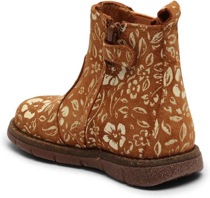 Bisgaard Mädchen Maggie Fashion Boot 27 EU Brandy Flowers, 27 EU Brandy Flowers