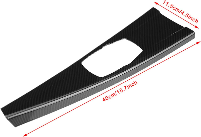 Multimedia Panel Cover Trim, Fydun 1 Stück Auto Innenverkleidungs Bedienfeld Aufkleber Carbonfaser M