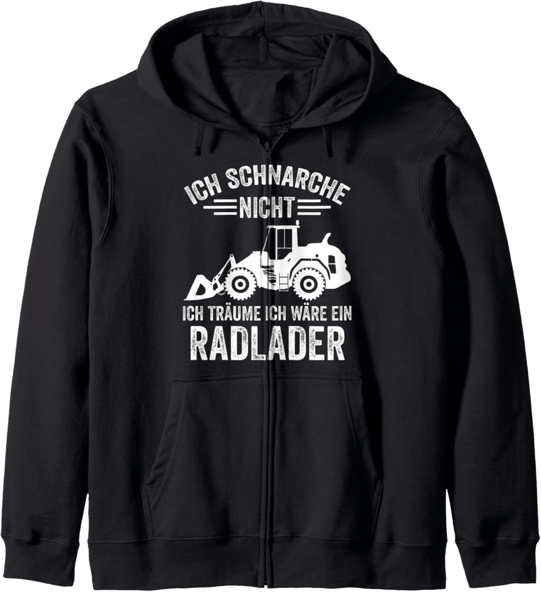 Radlader Bagger Tiefbauer Baggerfahrer Bauarbeiter Tiefbau Kapuzenjacke