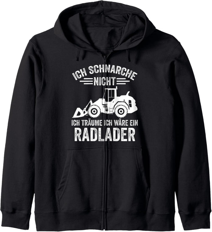 Radlader Bagger Tiefbauer Baggerfahrer Bauarbeiter Tiefbau Kapuzenjacke